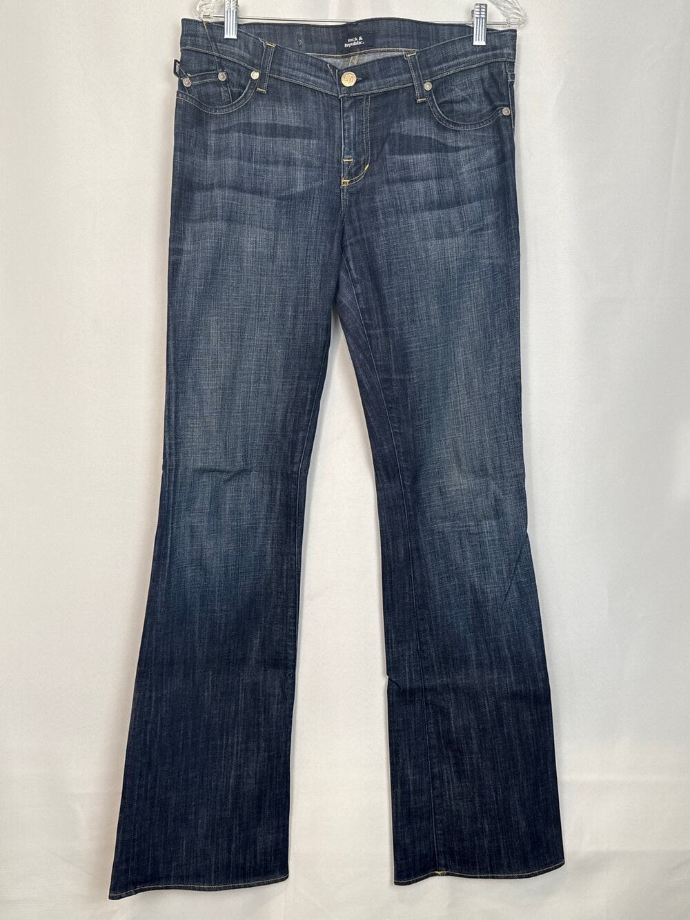 Rock & Republic Kasandra Bootcut Jeans Sz 31 TALL Dark Wash Stretch